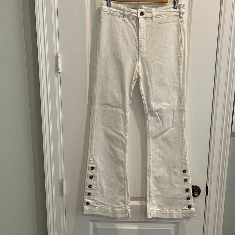 Anthropologie Pilcro White High Rise Bootcut Size 29